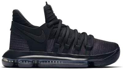 Pre-owned Nike Kd 10 Out Sneakers In Black/dark Grey