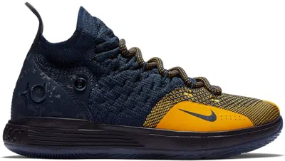 Pre-owned Nike Kd 11 Chinese Zodiac Sneakers In College Navy Blue/university Gold