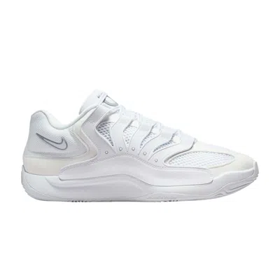 Pre-owned Nike Kd 18 Tb 'triple White' | Men's Size 9.5
