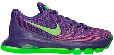 Pre-owned Nike Kd 8 Suit Sneakers In Court Purple/green Strike/wild Purple