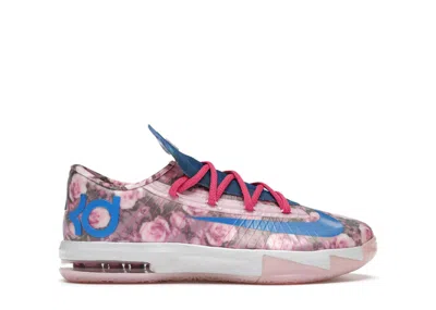 Pre-owned Nike Kd Vi 6 Aunt Pearl Sneakers In Light Arctic Pink/photo Blue/vivid Pink