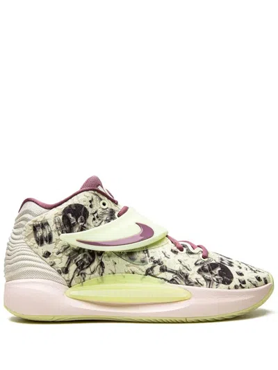 Nike Kd14 High-top Sneakers In Green
