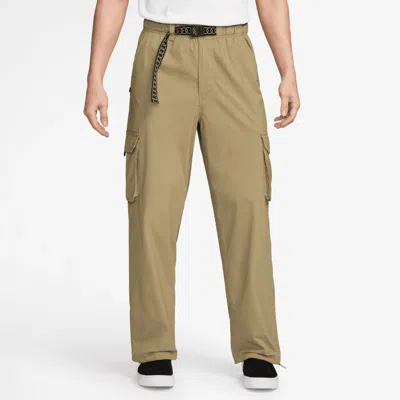 Nike Kearny Cargo Parachute Pants In Beige In Brown