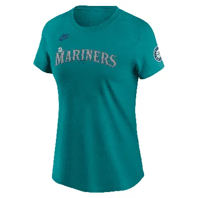 Nike Ken Griffey Jr. Seattle Mariners Cooperstown  Women's Mlb T-shirt In Blue