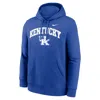 Nike Kentucky Arch  Men's College Pullover Hoodie In Blue