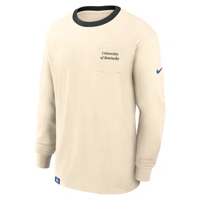 Nike Kentucky Athletic Prep Max90 Pocket Logo  Men's College Long-sleeve T-shirt In Gold