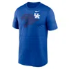 Nike Royal Kentucky Wildcats Campus Shadow Legend Performance T-shirt In Blue