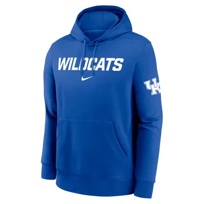 Nike Kentucky Club 2-hit Nickname  Men's College Pullover Hoodie In Blue