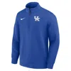 Nike Kentucky Coaches  Men's Dri-fit College Long-sleeve 1/2-zip Top In Blue
