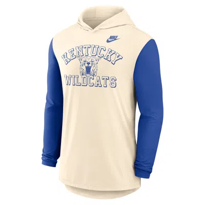 Nike Kentucky Legacy  Men's Dri-fit College Long-sleeve Hooded T-shirt In Neutral