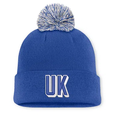 Nike Kentucky Peak  Unisex College Cuffed Beanie In Blue