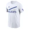 Nike Men's White Kentucky Wildcats Primetime 2-hit Swoosh T-shirt In White