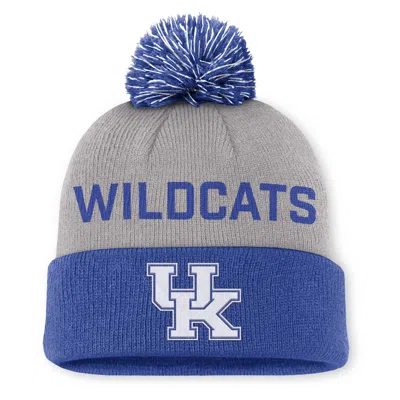 Nike Kentucky Primetime Peak  Men's College Cuffed Pom Beanie In Blue