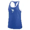 Nike Royal Kentucky Wildcats Primetime Tri-blend Racerback Tank Top In Blue