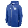 Nike Kentucky Sideline  Men's Dri-fit College Full-zip Hoodie In Blue