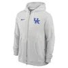 Nike Kentucky Sideline  Men's Dri-fit College Full-zip Hoodie In Gray