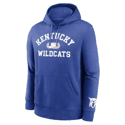 Nike Kentucky Wildcats Legacy Club Foundational  Men's College Pullover Hoodie In Blue