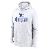 Nike Kentucky Wildcats Primetime Club Campus  Men's College Pullover Hoodie In White
