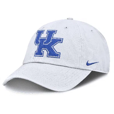 Nike Kentucky Wildcats Primetime Club  Men's College Adjustable Hat In White