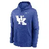 Nike Kentucky Wildcats Primetime Evergreen Club Primary Logo  Men's College Pullover Hoodie In Blue