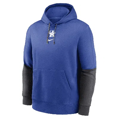 Nike Kentucky Wildcats Sideline Team Issue Club  Men's College Pullover Hoodie In Royal