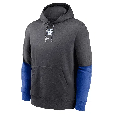 Nike Men's Anthracite/royal Kentucky Wildcats 2024 Sideline Club Pullover Hoodie