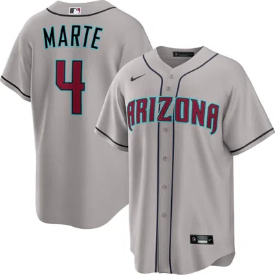 Nike Ketel Marte Gray Arizona Diamondbacks Road Replica Jersey