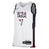 Nike Kevin Durant Team Usa Usab Limited Home Unisex  Unisex Dri-fit Basketball Jersey In White