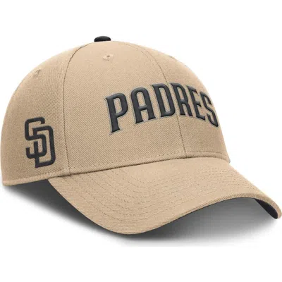 Nike Khaki San Diego Padres Rise Adjustable Hat In Brown