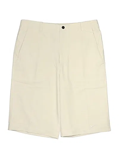 Pre-owned Nike Kids' Khaki Shorts In Ivory