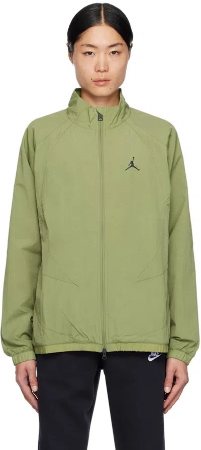 Nike Khaki Sport Jam Track Jacket In Sky J Lt Olive/sky J
