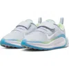 Nike Kidfinity Sneaker In Grey/white/volt