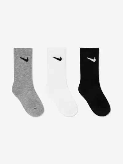 Nike Kids 3 Pack Socks Set In Multicoloured