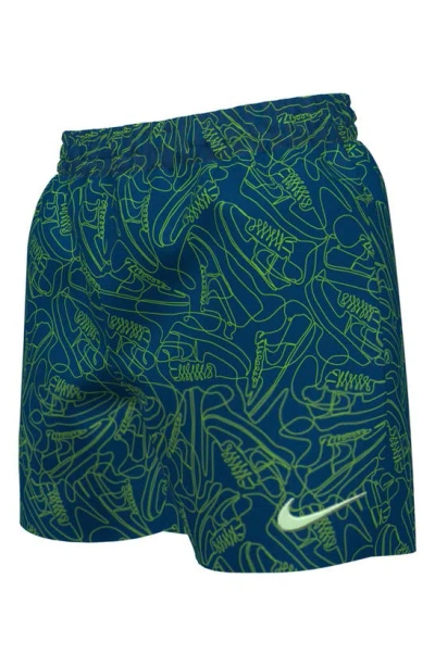 Nike Kids' 4" Volley Swim Trunks In Court Blue