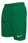 Nike Kids' 6-inch Volley Swim Trunks In Stadium Green