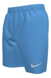 Nike Kids' 6-inch Volley Swim Trunks In Uni Blue