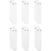 Nike Kids' 6-pack Everyday Cushioned Training Crew Socks In 100 White/black