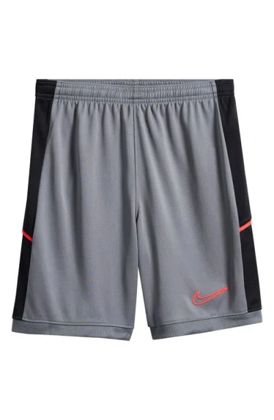 Nike Kids' Academy Dri-fit Soccer Shorts In Gray