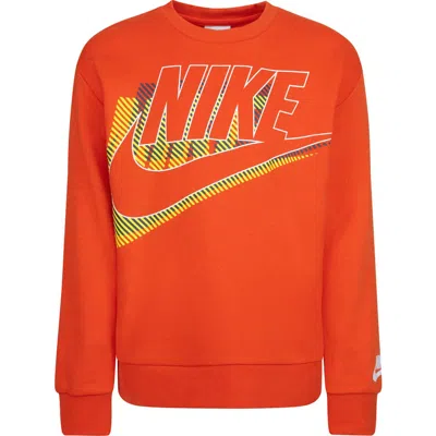 Nike Kids' Active Joy French Terry Sweatshirt In Orange