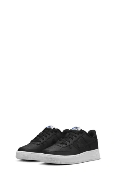 Nike Kids' Air Force 1 Basketball Sneaker In Black/white/black
