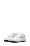 Nike Kids' Air Force 1 Sneaker In White/ Black/ Green Strike