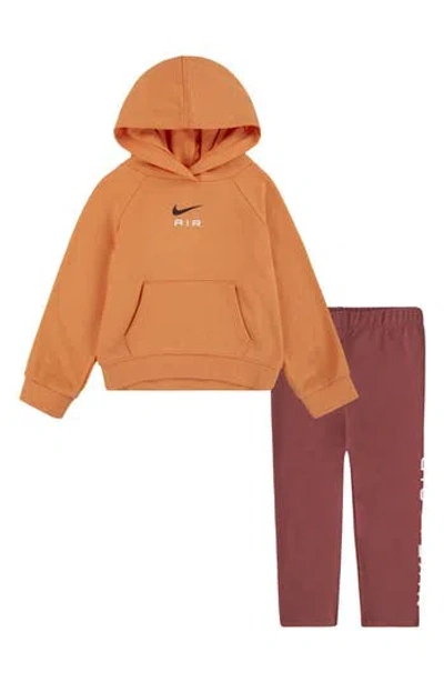 Nike Kids' Air Hoodie & Leggings Set In Orange