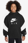 Nike Kids' Air Hoodie In Black/white/white