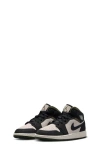 Nike Kids' Air Jordan 1 Mid Sneaker In Black