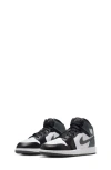 Nike Kids' Court Borough Mid 2 Basketball Shoe In Black/iron Grey/white