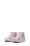 Nike Kids' Air Jordan 1 Mid Sneaker In Pink