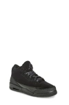 Nike Kids' Air Jordan 3 Retro Sneaker In Off Noir/black/black