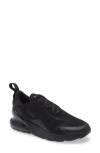 Nike Kids' Air Max 270 Sneaker In Black/black/black
