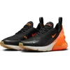 Nike Kids' Air Max 270 Sneaker In Black/crimson/orange