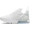 Nike Boys  Air Max 270 In White/white/silver